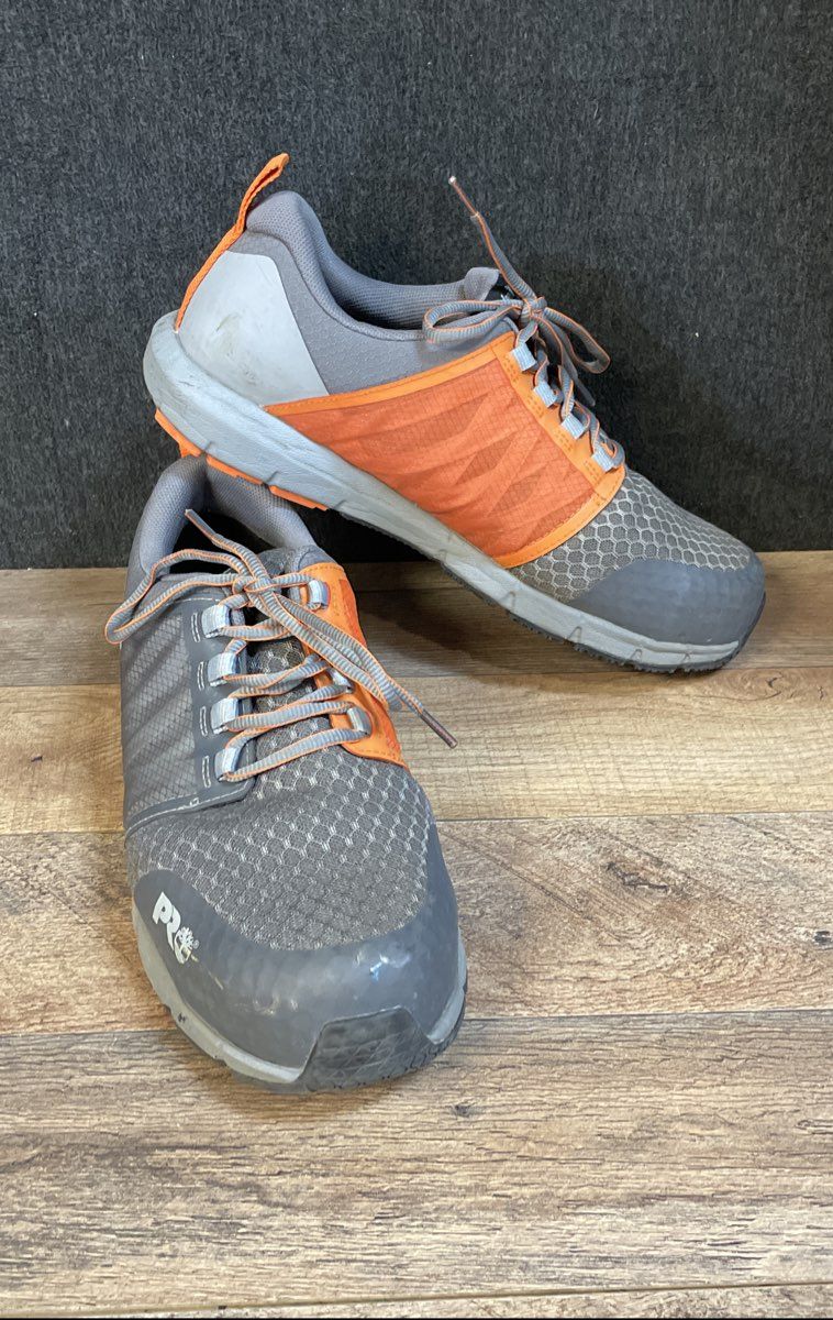 Timberland PRO Radius Composite Safety Toe Grey Orange Men's Work Size 10W