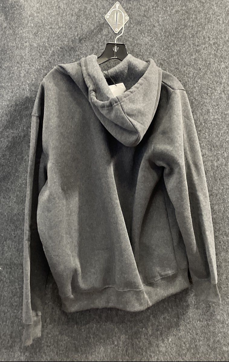 Blue Ice Men's Full Zip Hoodie Charcoal Grey MFH-1001CH Fleece Size L NWT