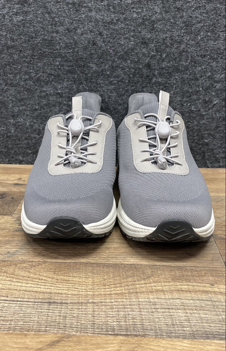 Dr. Comfort Finch Grey Mesh Bungee Lace Walking Sneakers Men's Size 10.5W