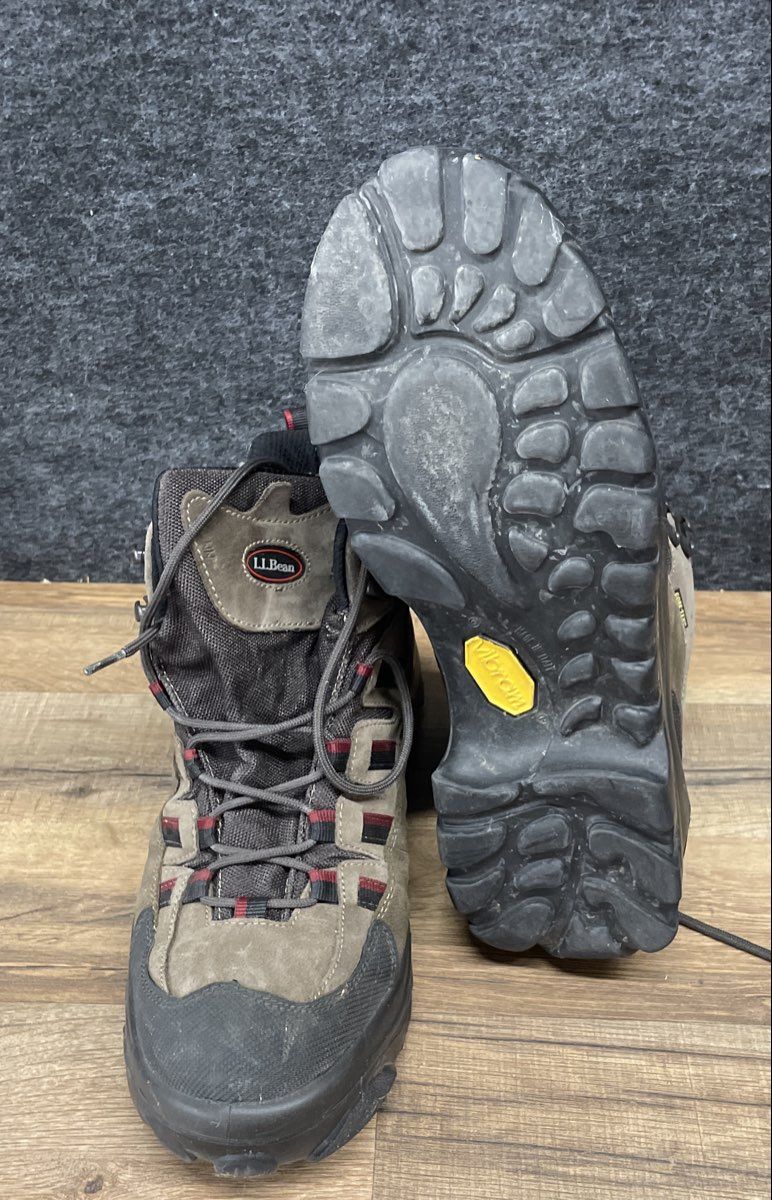 LL Bean Waterproof Hiking Boots Grey Men's Size 12 M