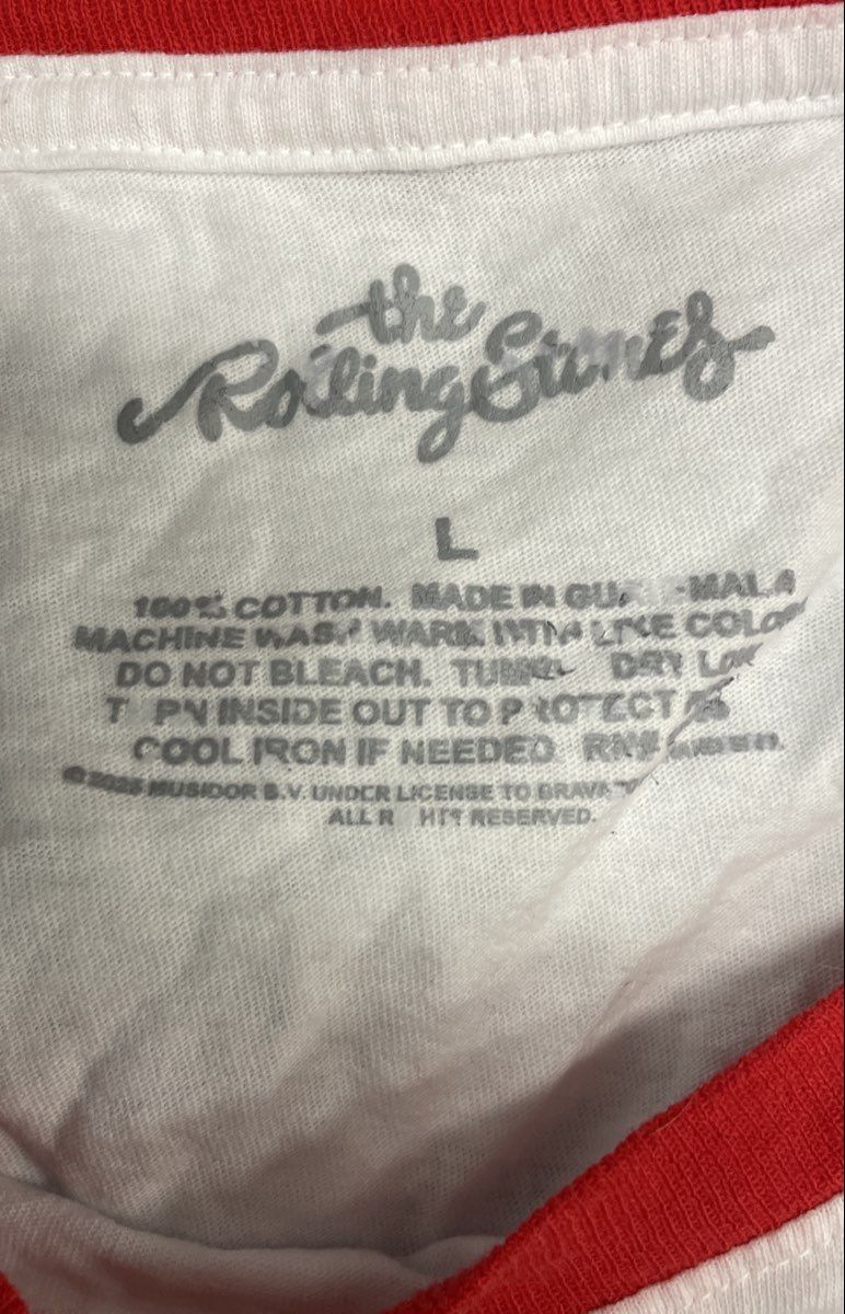 Rolling Stones 1972 New York City T-Shirt Reprint Bravado Sz L