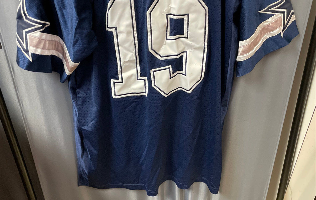 Vintage 2000s Reebok Dallas Cowboys Keyshawn Johnson #19 On Field Jersey Sz 54