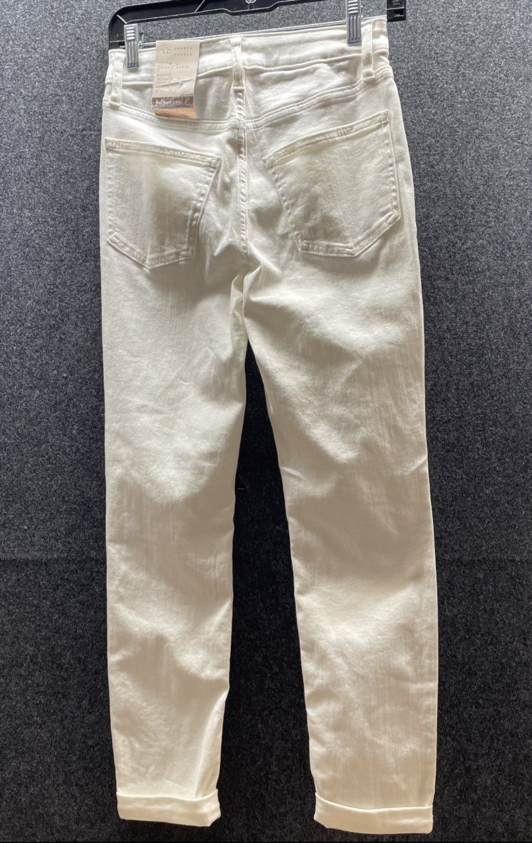 LC Lauren Conrad Women's White High-Rise Skinny Ankle Jeans Size 4 NWT
