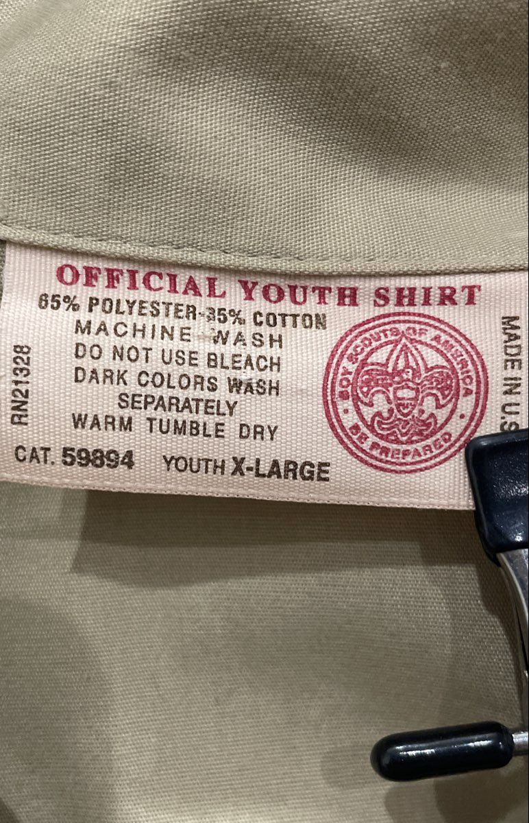 BSA Boy Scouts of America Youth XL Uniform Shirt Eagle Scout OA Sash NCAC Patch