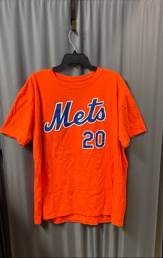 Majestic Men's NY Mets Pete Alonso #20 Jersey T-Shirt Orange Sz 2XL