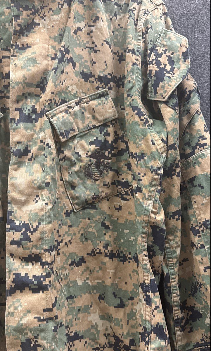 Kandor USMC Men's Vintage MCCUU MARPAT Woodland Digital Camo Combat Blouse