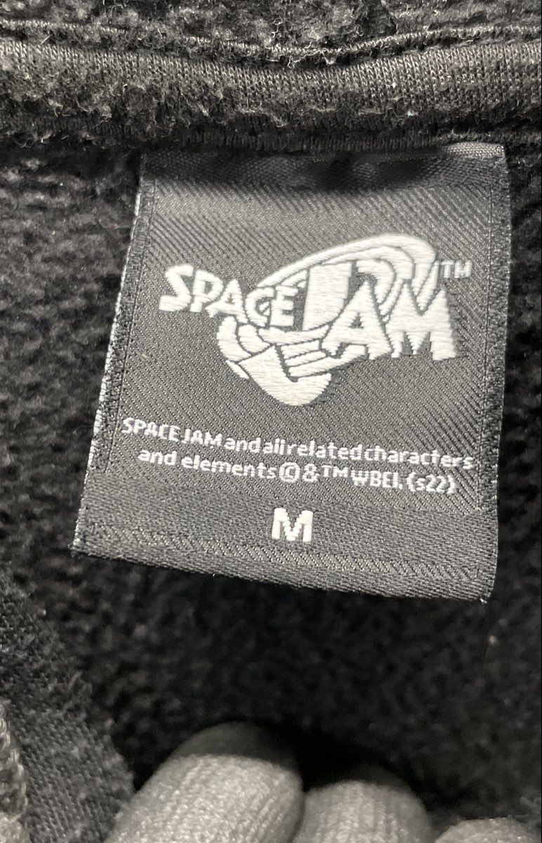 Space Jam Men's Black Marvin the Martian BOOOOM Graphic Hoodie Sz M