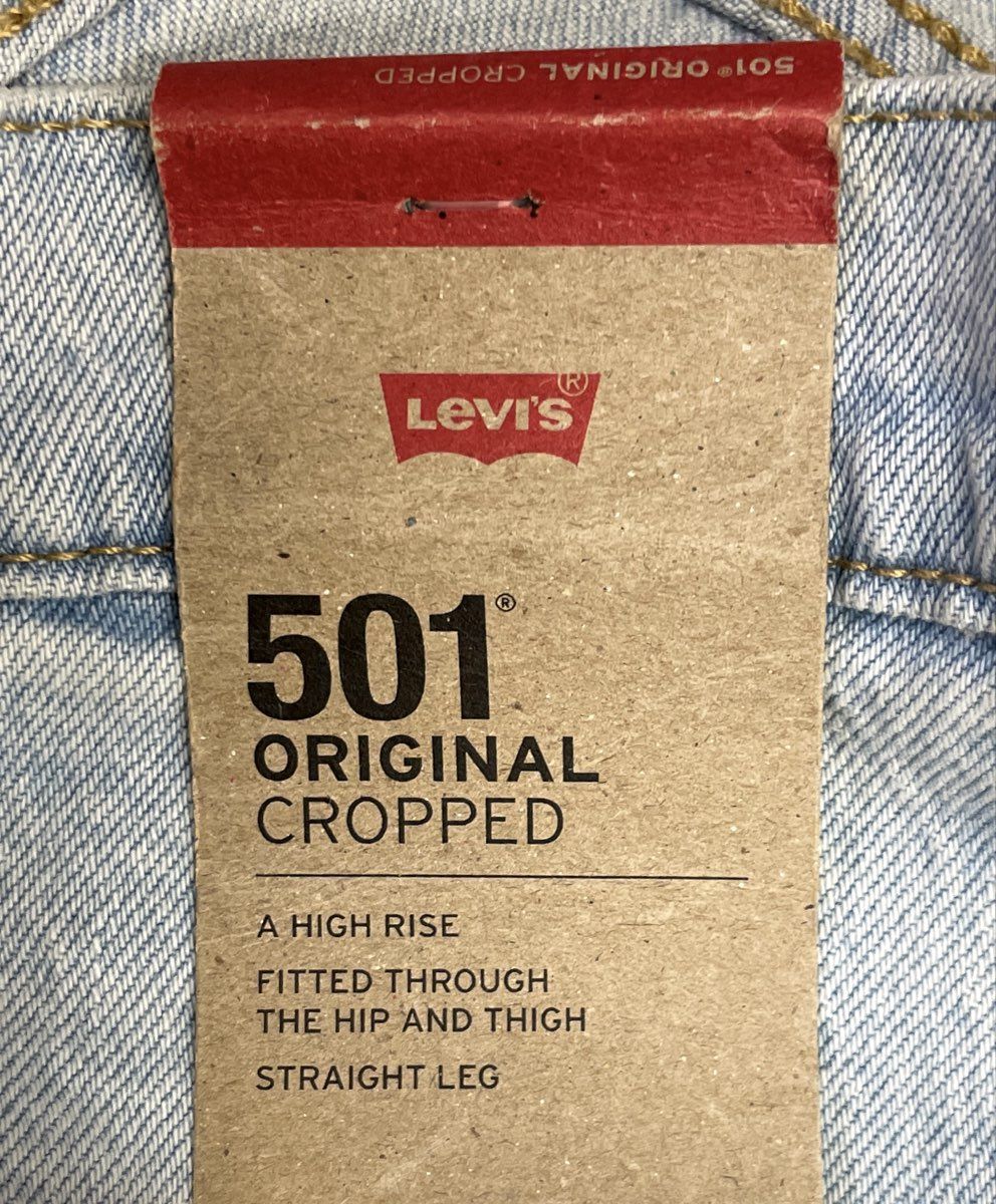 Levi's Women's 501 Original Cropped Jeans Light Wash High Rise NWT Sz 32x26