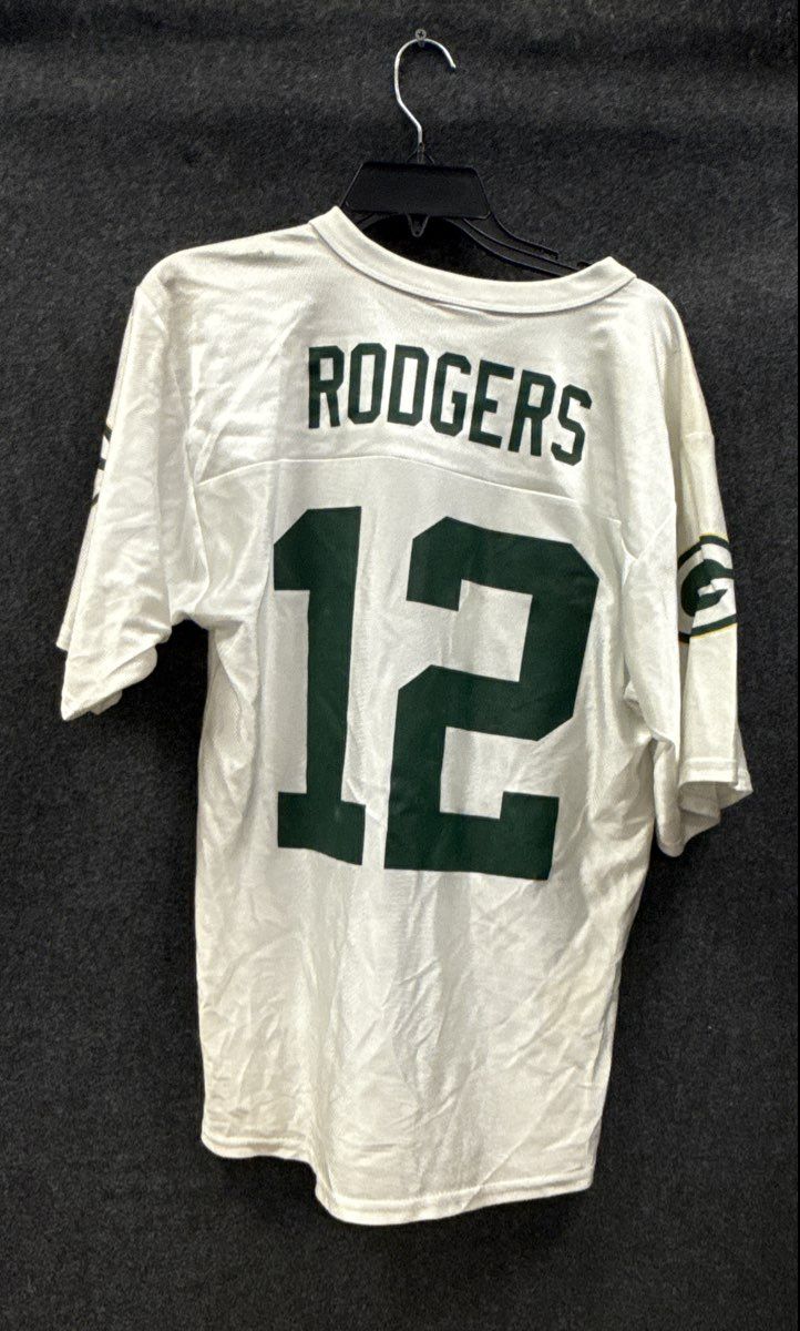 NFL Team Apparel Men's Green Bay Packers Aaron Rodgers Jersey White Sz S