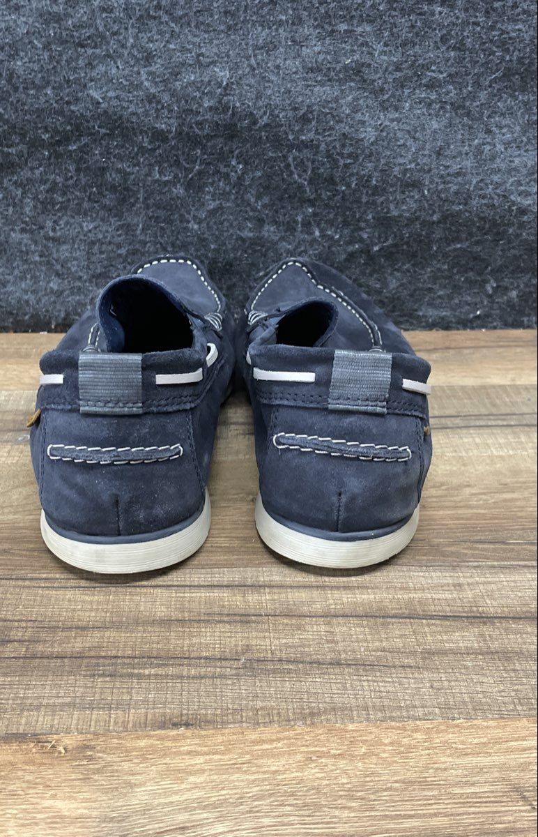 Clarks Collection Ferro Step Navy Blue Suede Slip-On Men's Size 12