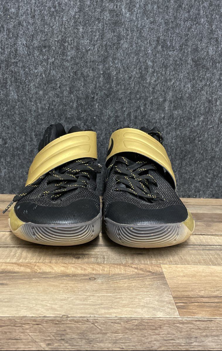 Nike Kyrie 2 iD Black Metallic Gold Basketball Sneakers Men's Size 11