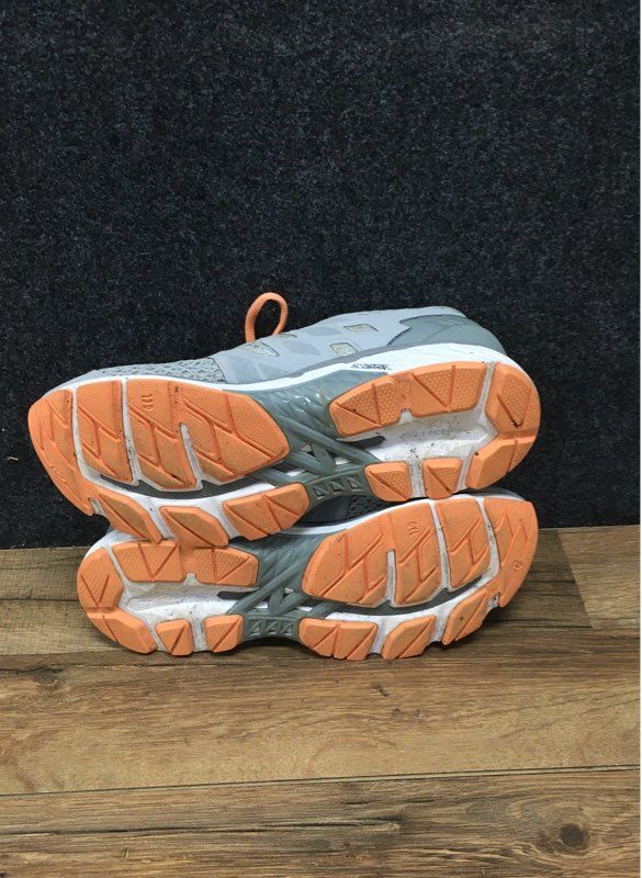 Asics GT-3000 5 Mid Grey Stone Grey Cantaloupe Women's Running Shoes Size 8.5