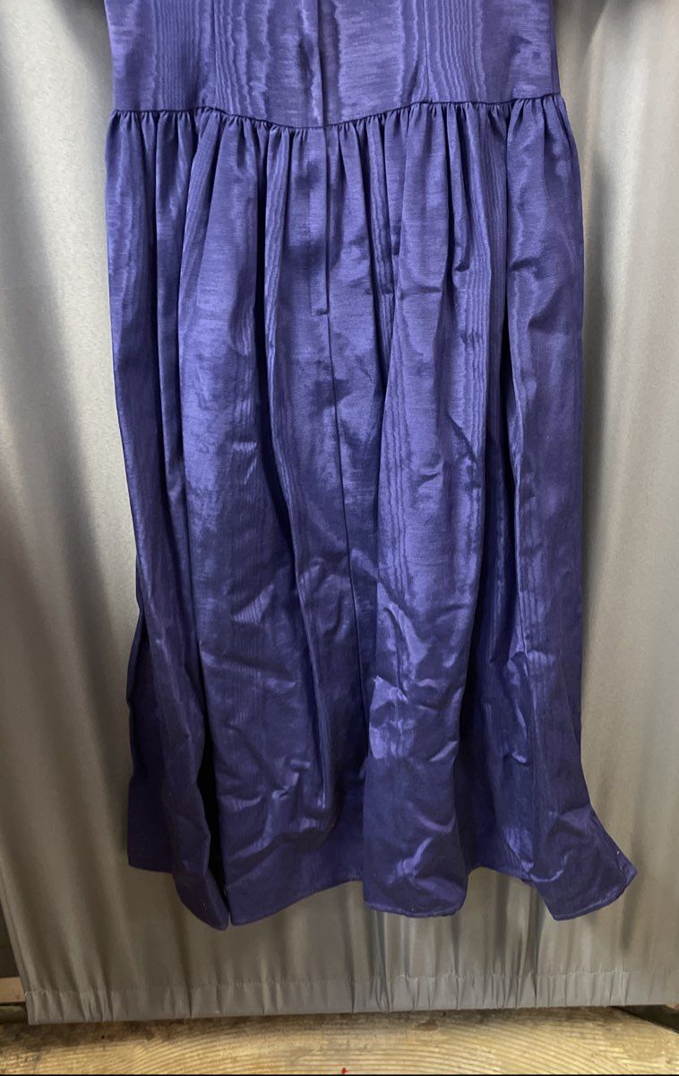 Vintage 90s Jessica McClintock Gunne Sax Women's Violet Lace Collar Dress Sz 7/8