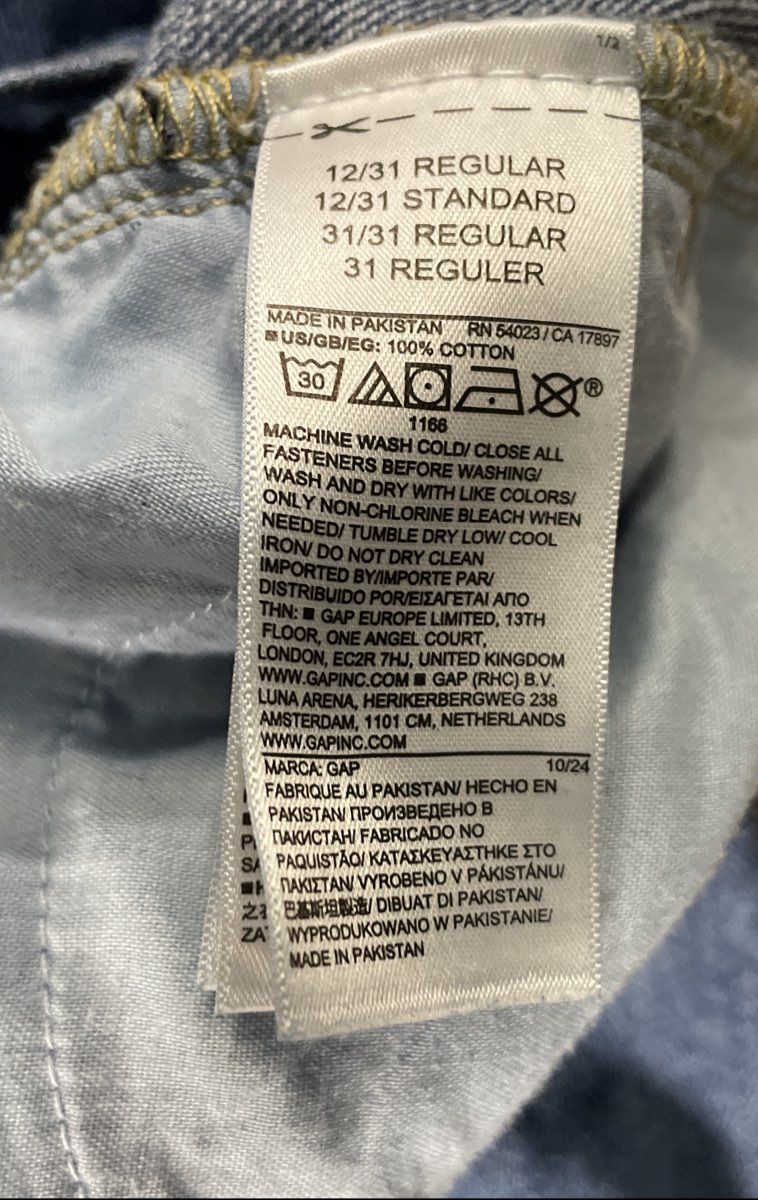 Gap Women's Blue High Rise Wide-Leg Denim Jeans 100% Cotton Sz 12/31R