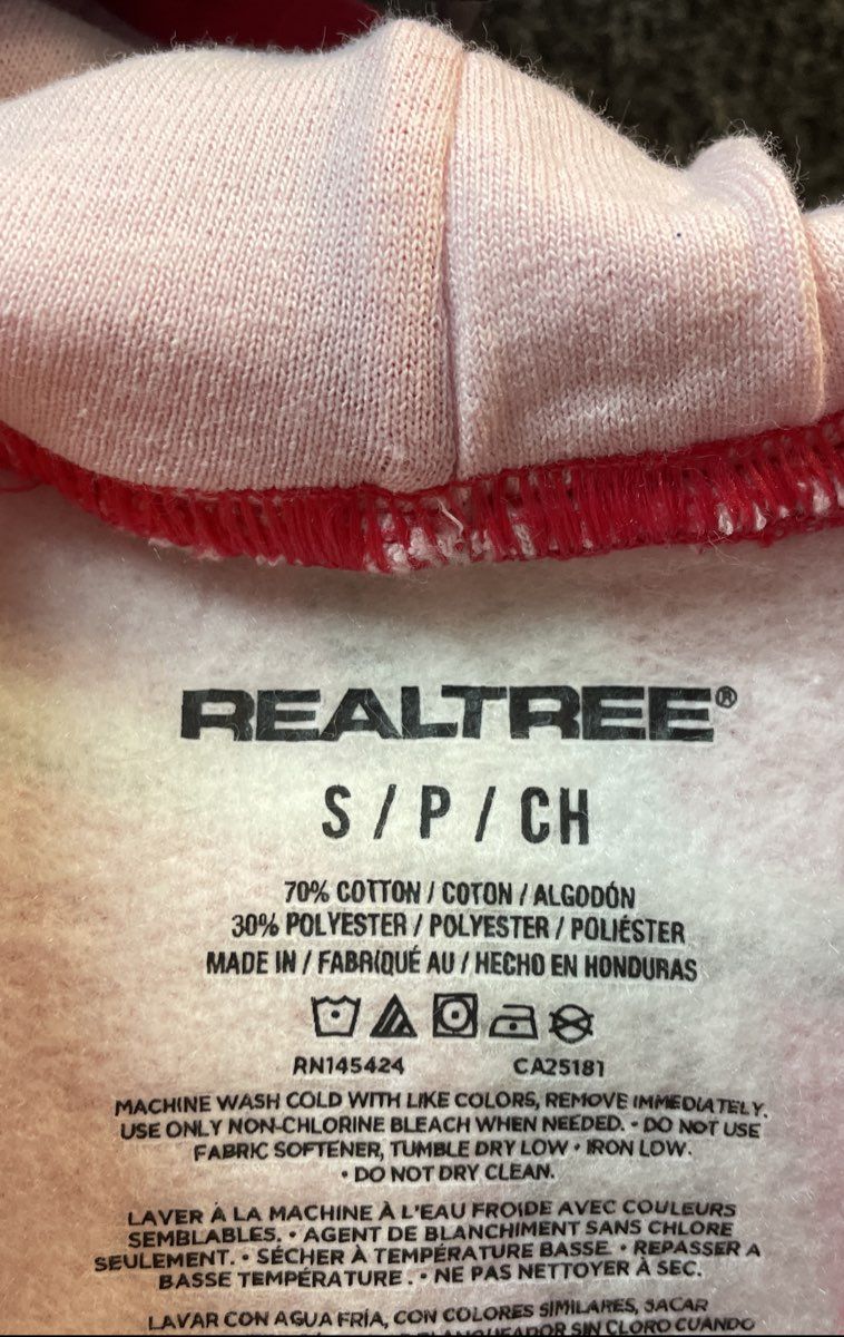 Realtree Women's Pink Camo Pullover Hoodie Sweatshirt Cotton Blend Sz S