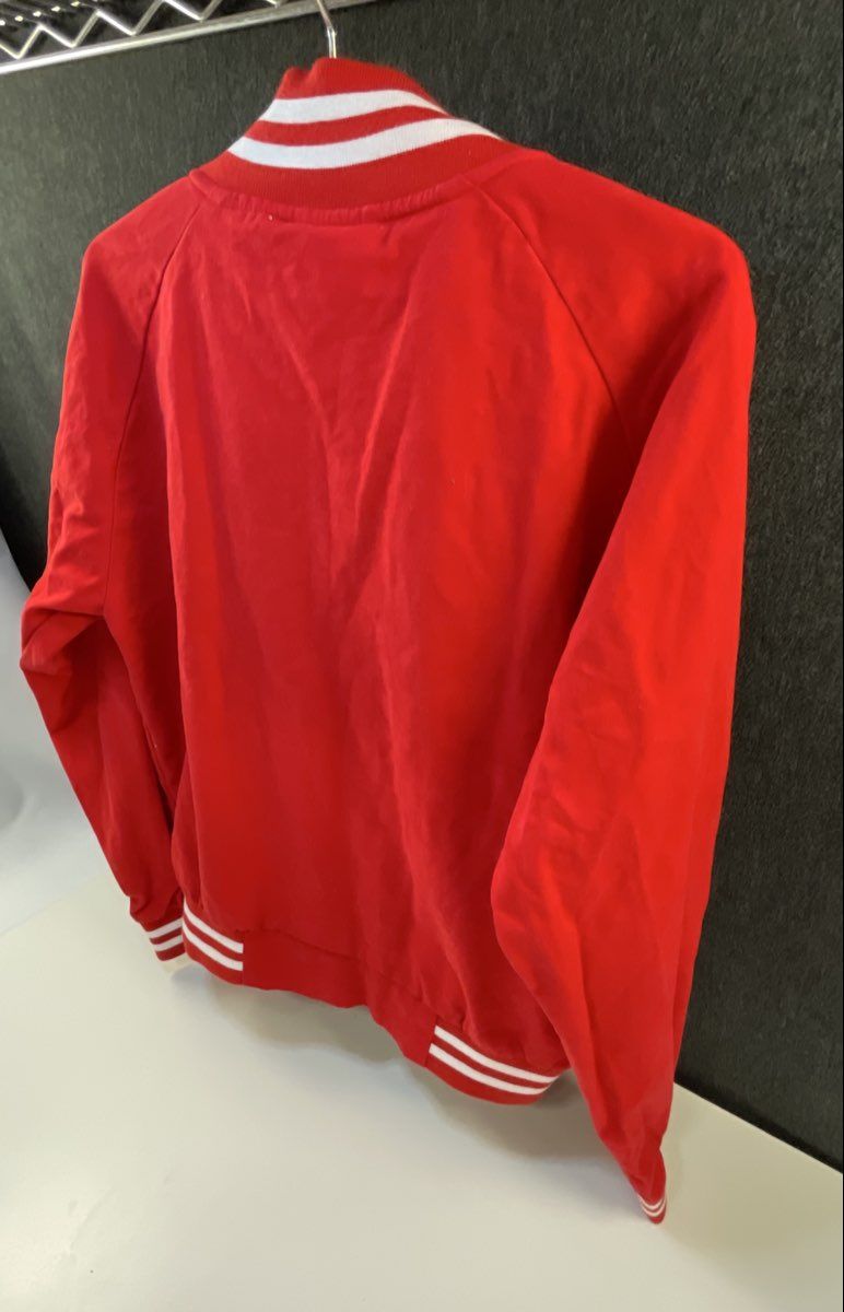 Disney Parks Mickey Mouse Walt Disney World Red Varsity Bomber Jacket Sz S