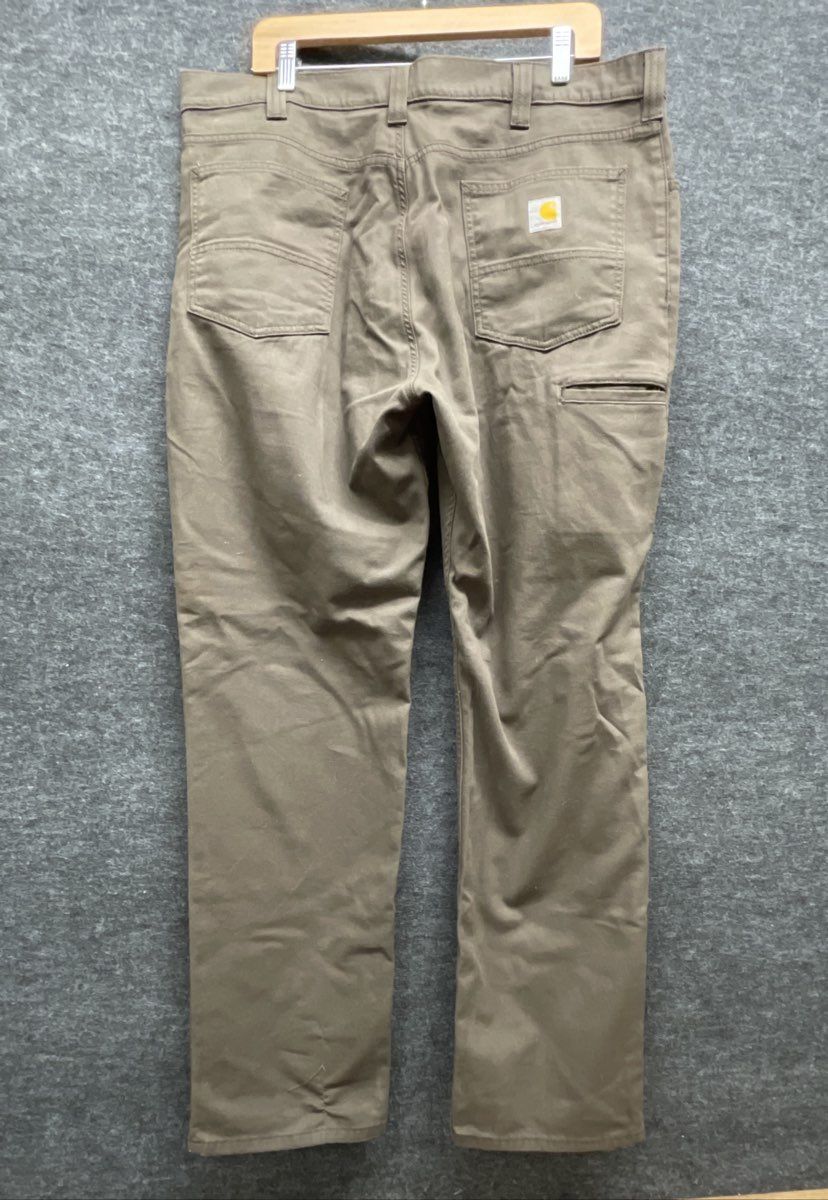 Carhartt Men's Brown Rugged Flex Rigby Relaxed Straight Leg Pants Lot of 2 38x34