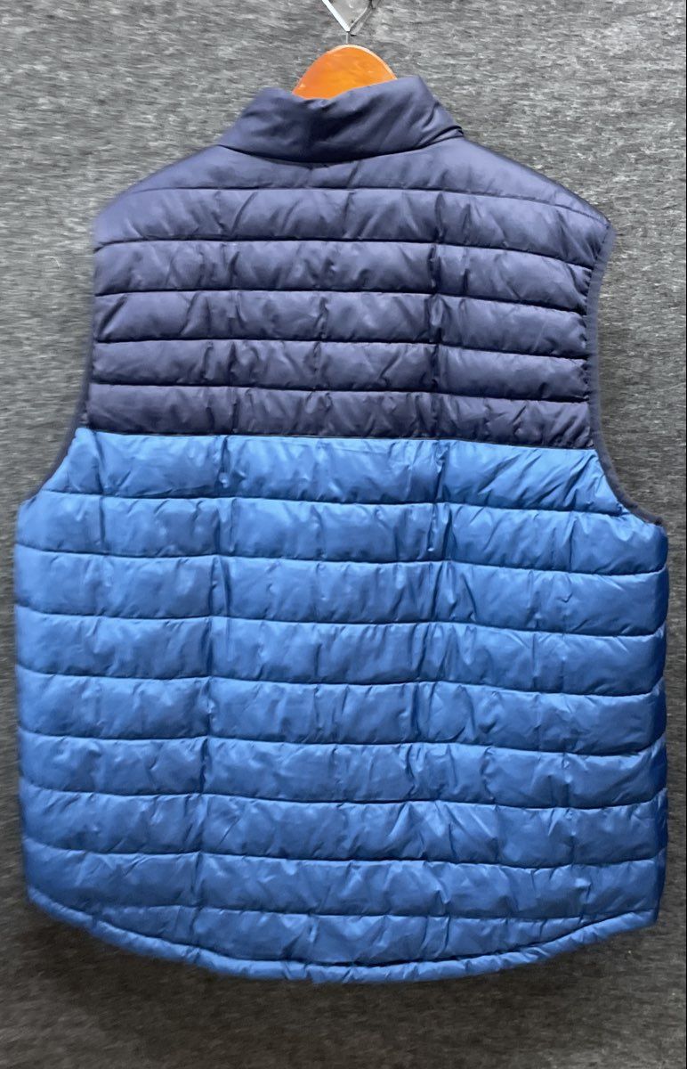 Izod Men's Advantage Performance Puffer Vest Navy Blue Two Tone Full Zip Sz XXL