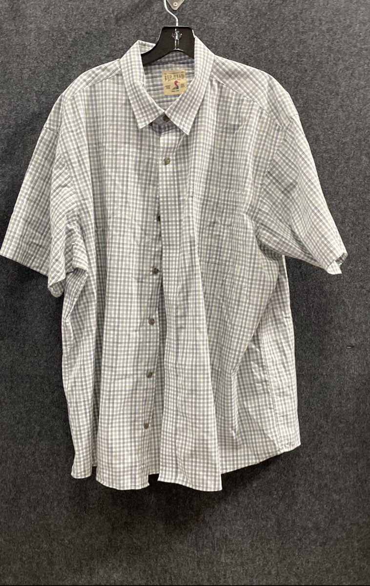 Red Head Men's Plaid Button Up Shirts Lot of 2 Short Sleeve Sz 2XL