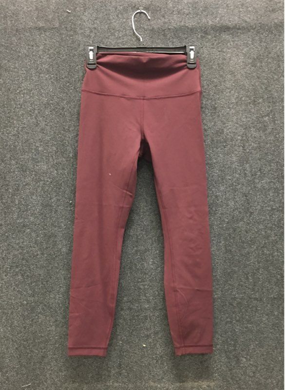 Lululemon Women's Burgundy High-Rise Wunder Under Leggings Sz 6