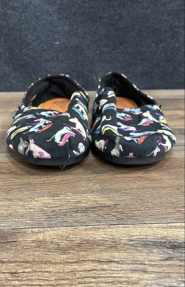 Skechers BOBS for Dogs Black Multi Skateboard Dog Slip-On Shoes Women's Size 11