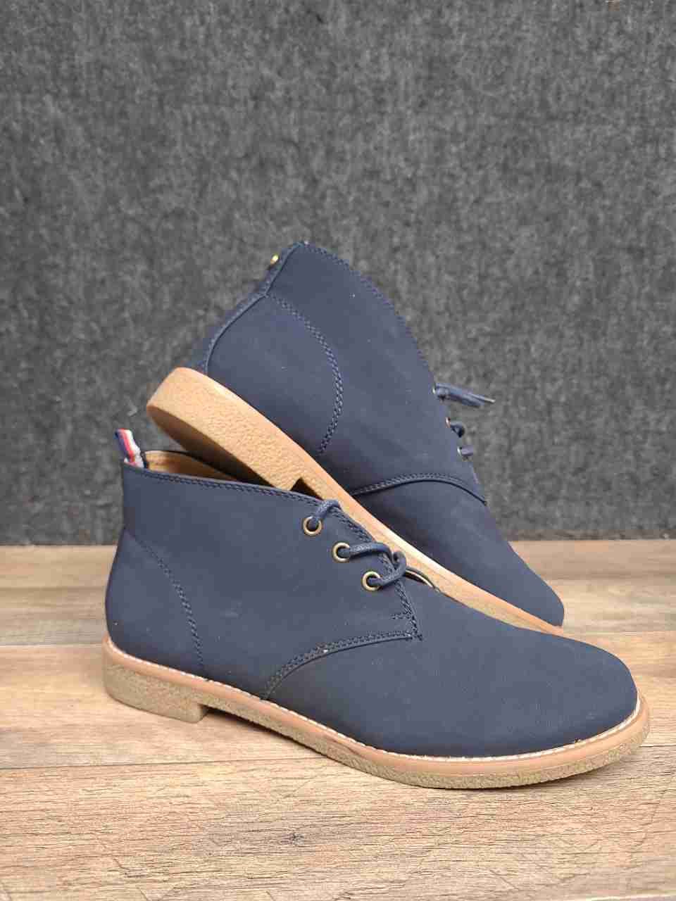 Tommy Hilfiger Benay Dark Blue Men's Chukka Desert Boots Size 7.5 M