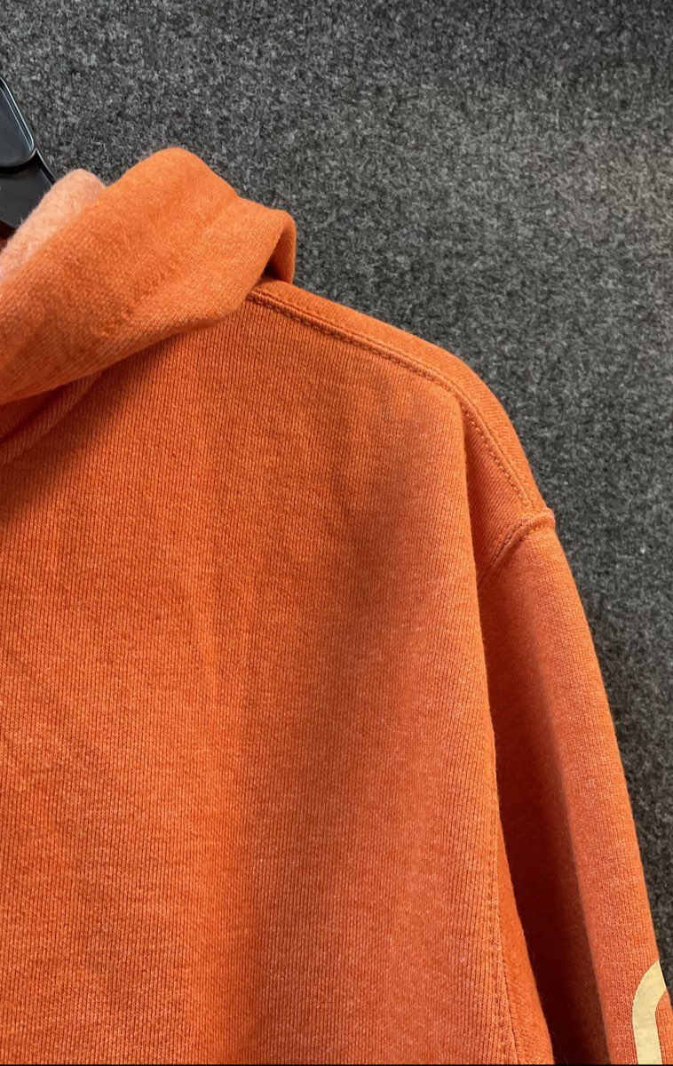 Carhartt Men's Orange Loose Fit Graphic Sleeve Pullover Hoodie K288 Size M