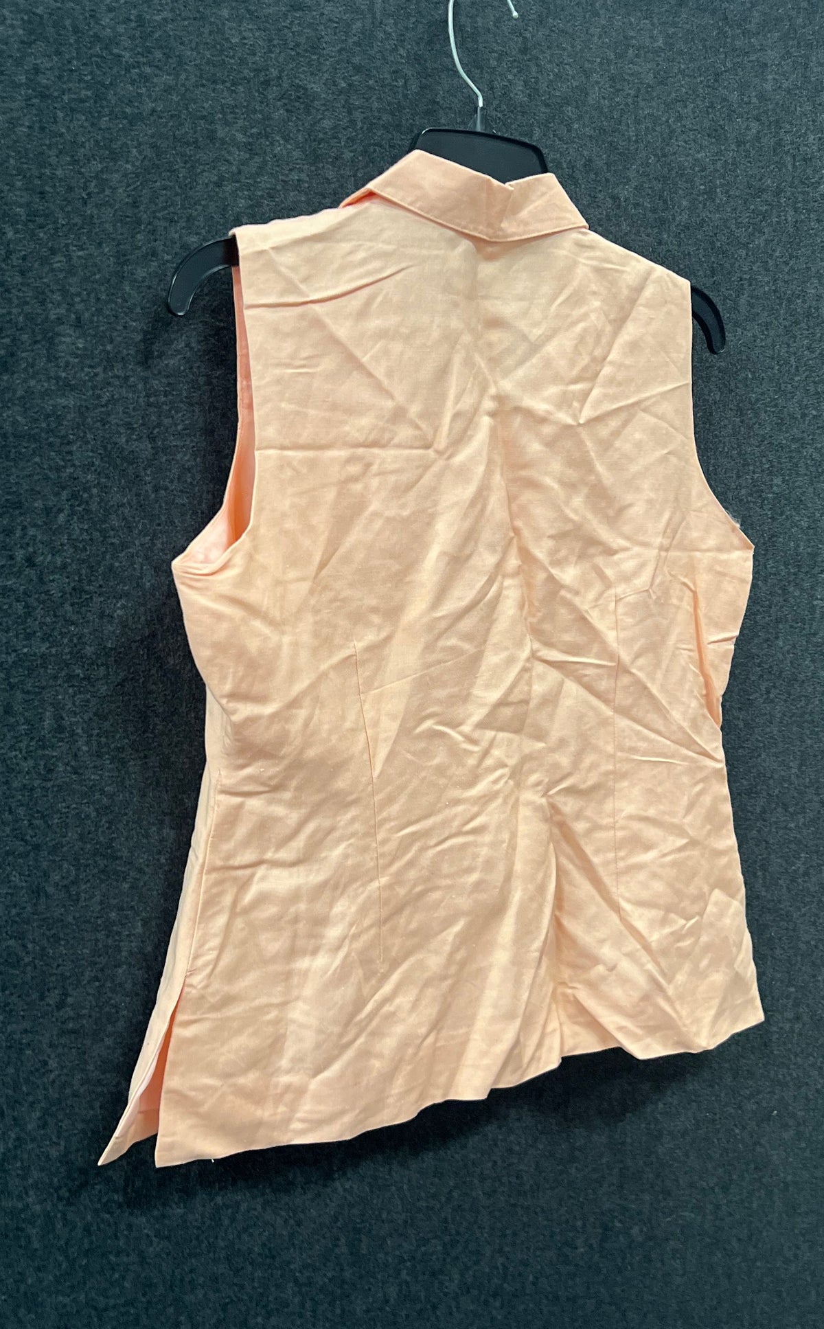 Jennifer Eden Women's Pink Sleeveless Embroidered Blouse Vintage 90s Sz 14