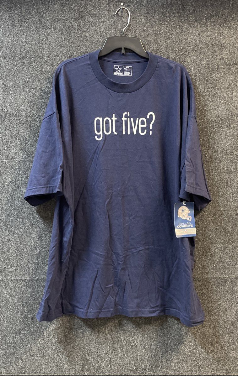 Dallas Cowboys Men's Navy Got Five? Super Bowl Rings T-Shirt Sz 2XL NWT