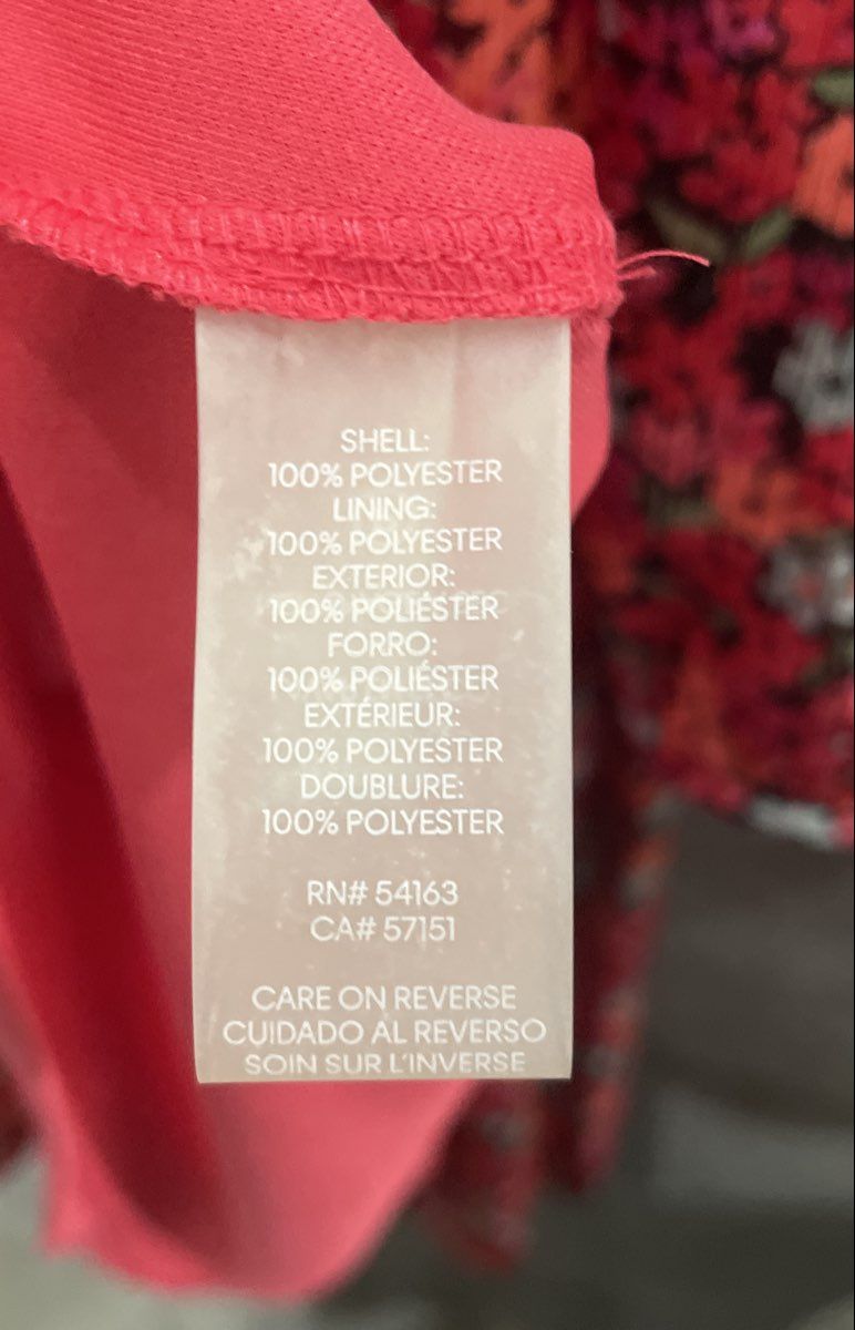 Calvin Klein Women's Pink Floral Keyhole Back Chiffon Tunic Shirt Sz 10