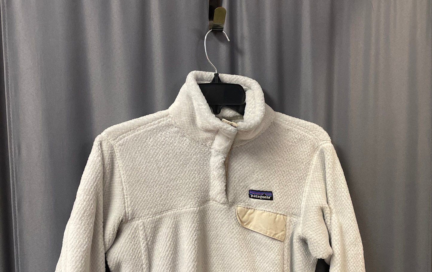 Patagonia Women's Los Gatos 1/4 Snap Fleece Pullover Light Blue Sz S