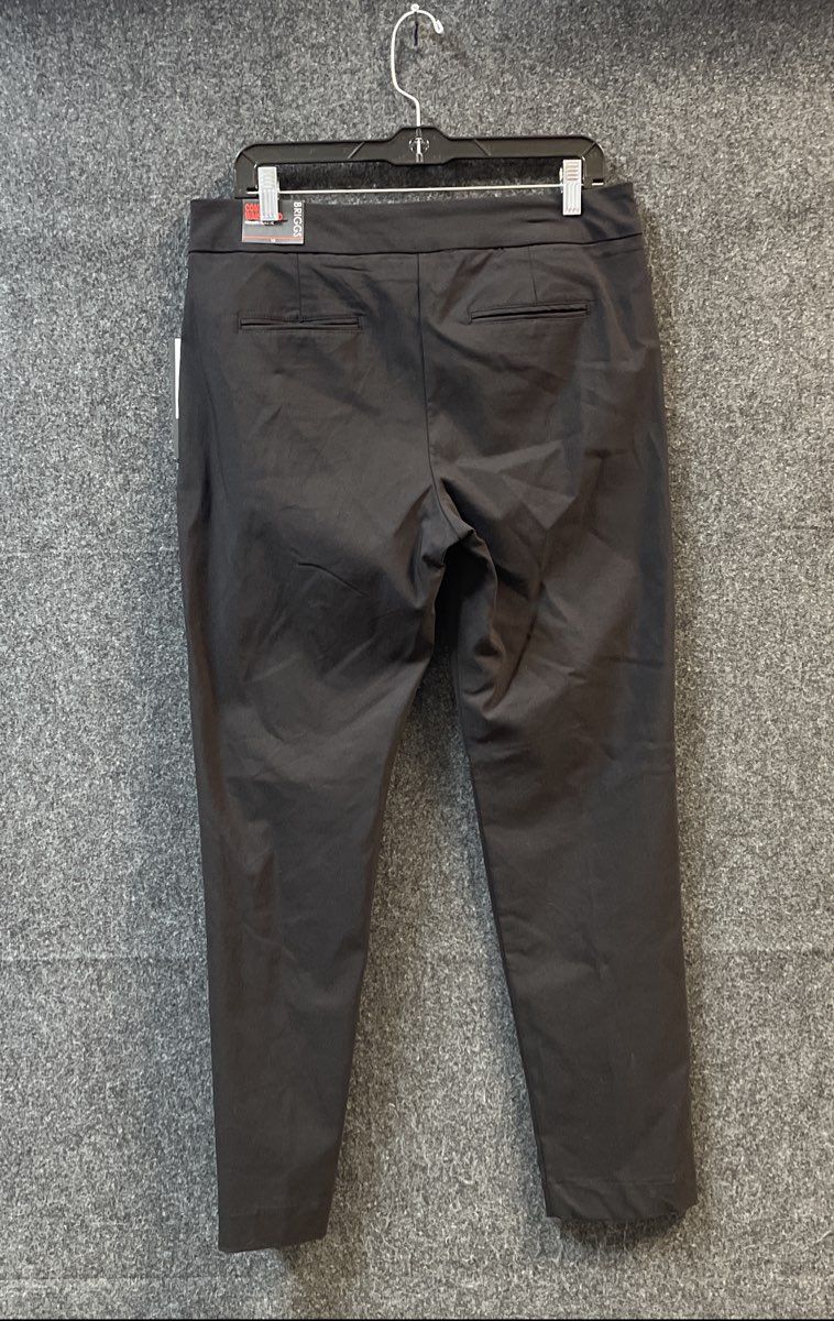 Briggs Women's Black Comfort Waistband Stretch Ankle Dress Pants Size 12 NWT