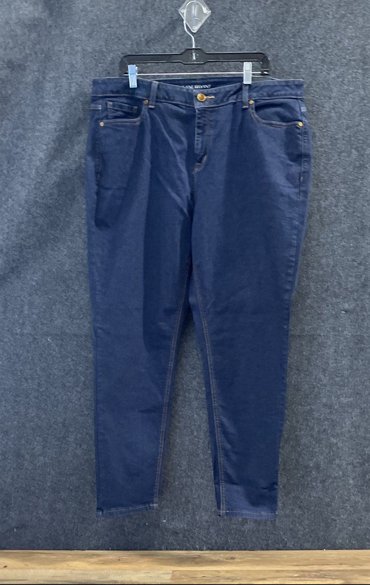 Lane Bryant Women's Blue Super Stretch Skinny Jeans Dark Wash NWT Size 20R