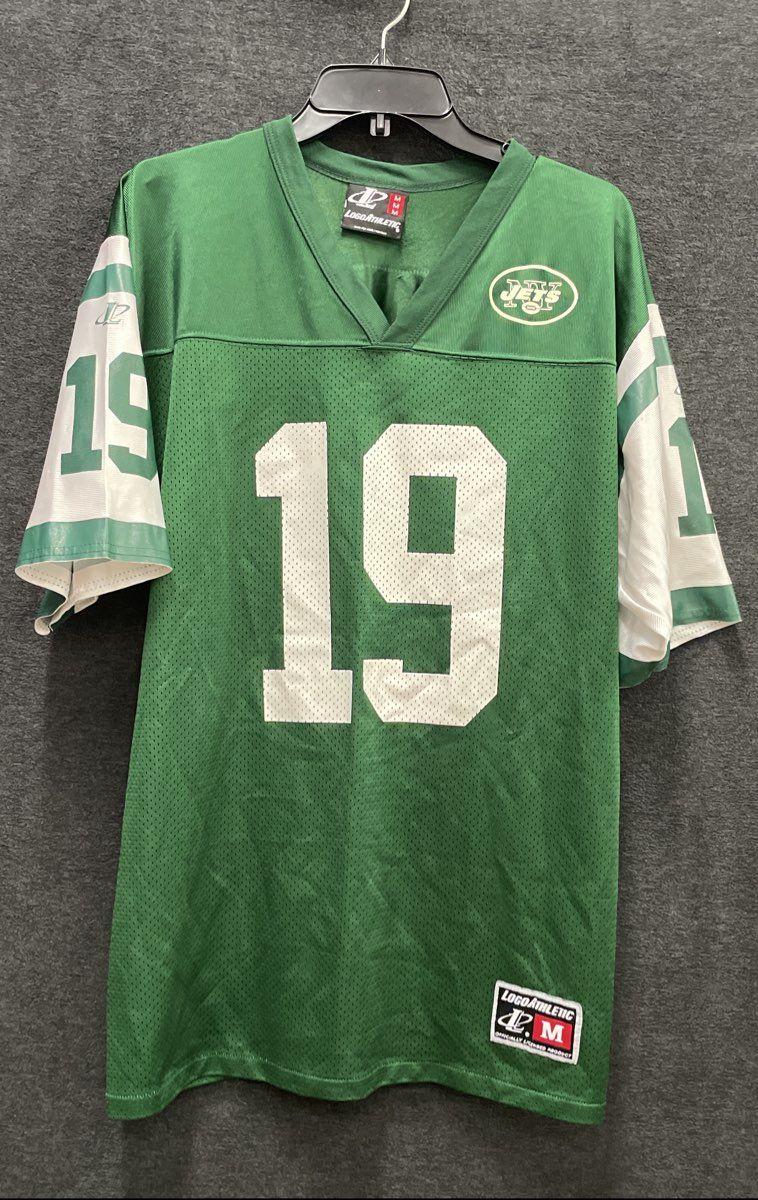 Vintage 90s Logo Athletic New York Jets Keyshawn Johnson Jersey Sz M Made USA