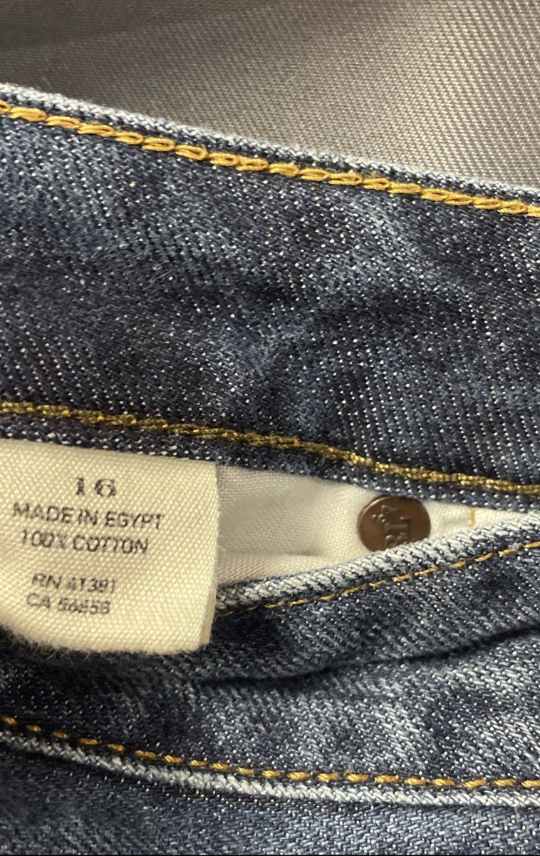 Polo Ralph Lauren Boys Blue Medium Wash Cotton Denim Jeans Size 16