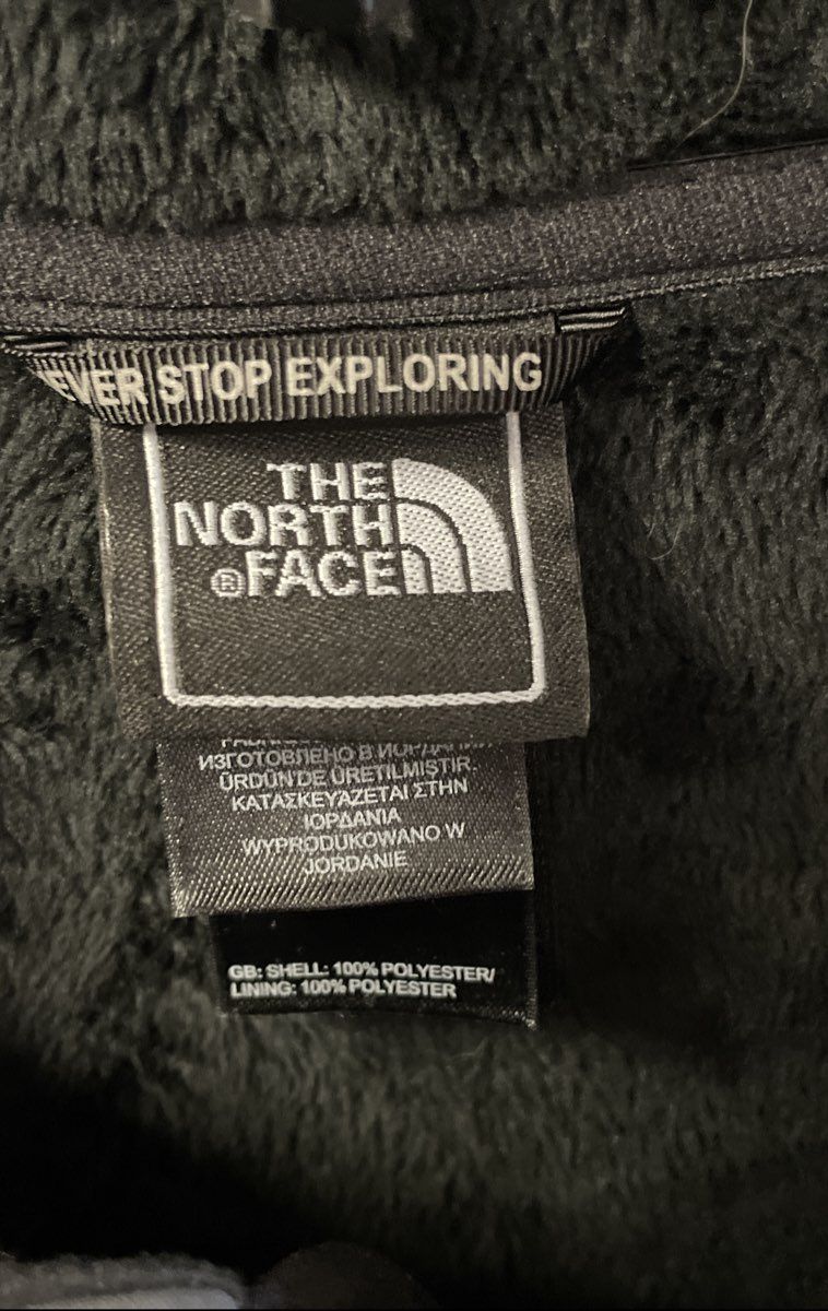 The North Face Men's Gray Black Softshell Full Zip High Loft Fleece Jacket Sz L