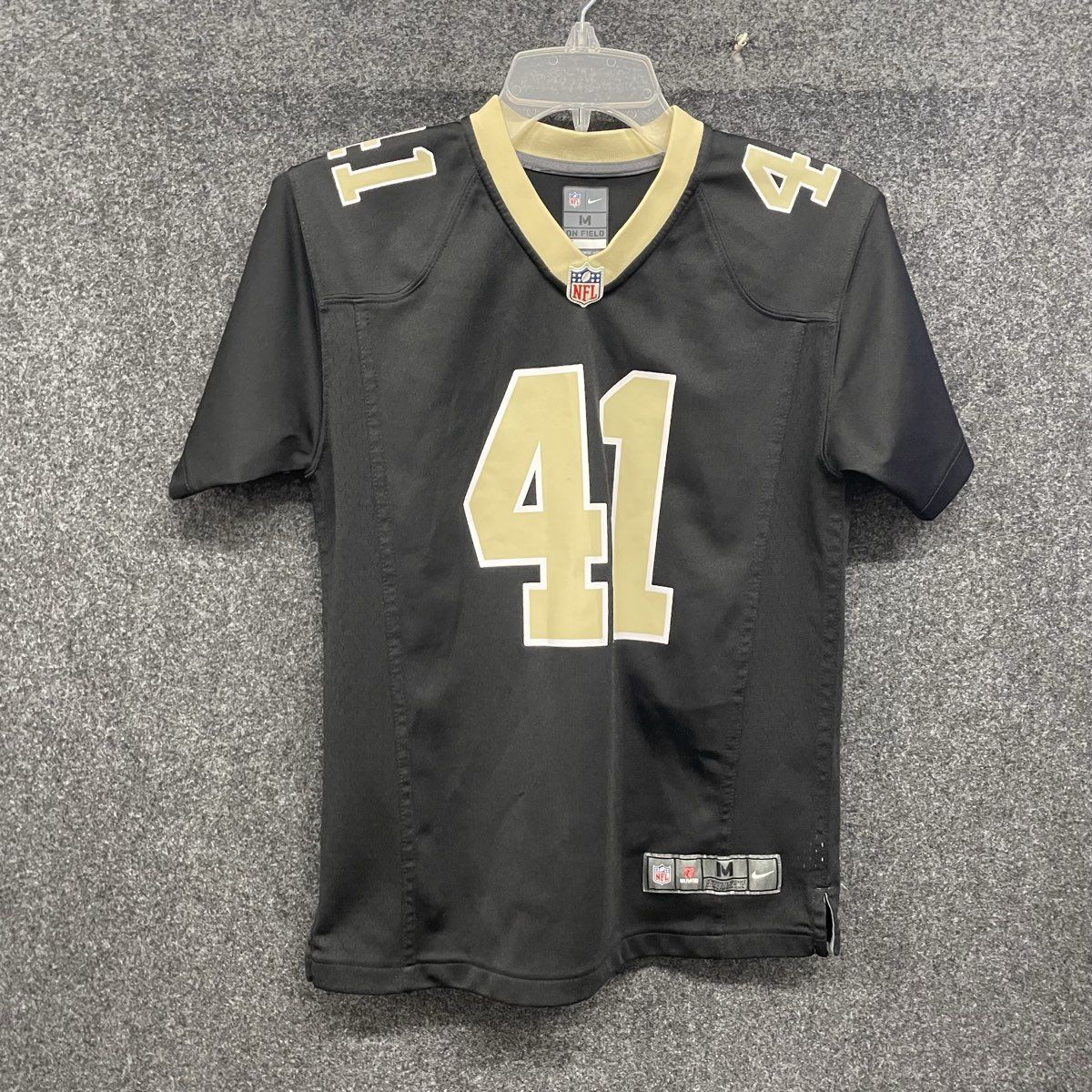 Nike Youth New Orleans Saints Alvin Kamara #41 Football Jersey Black Sz M