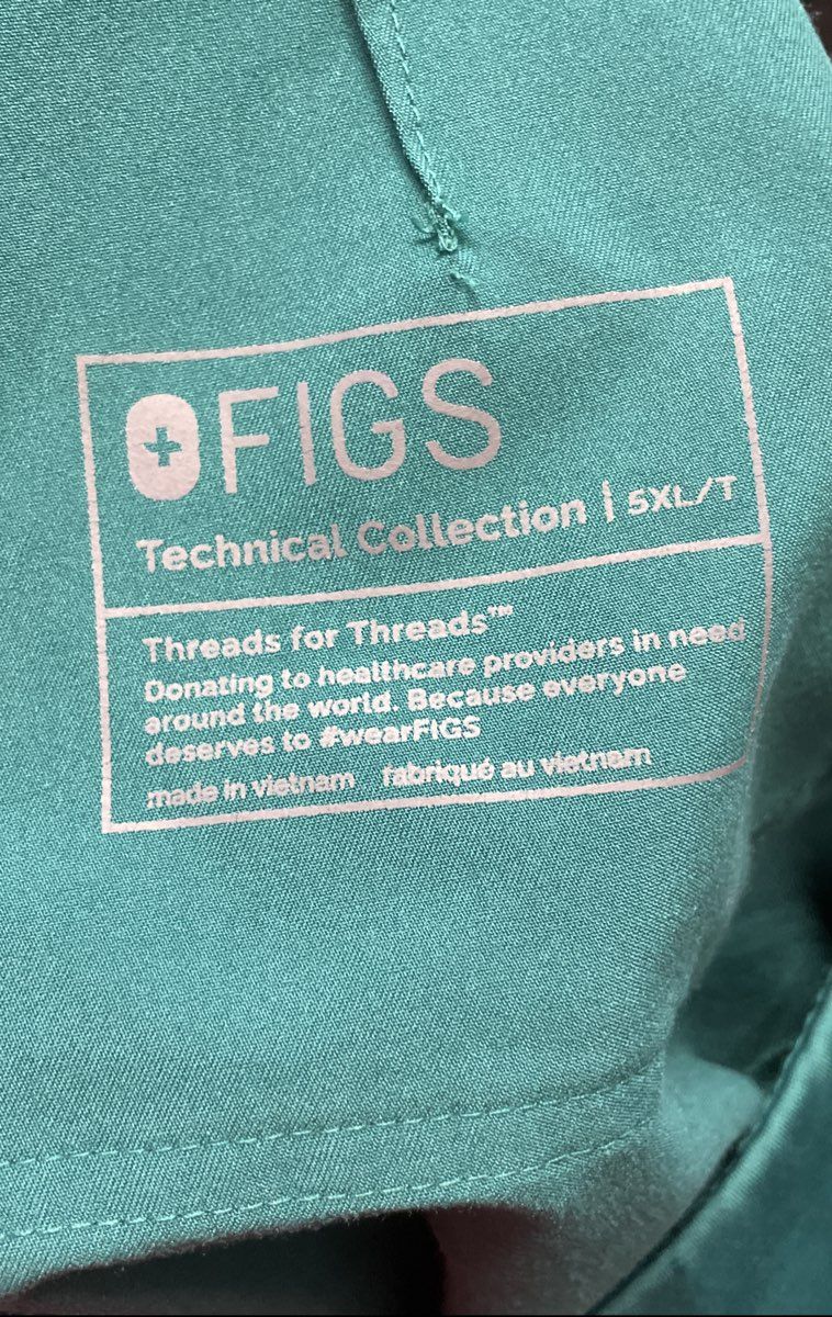 Figs Technical Collection Green Scrub Set Catarina V-Neck Top 5XL Pants 5XLT