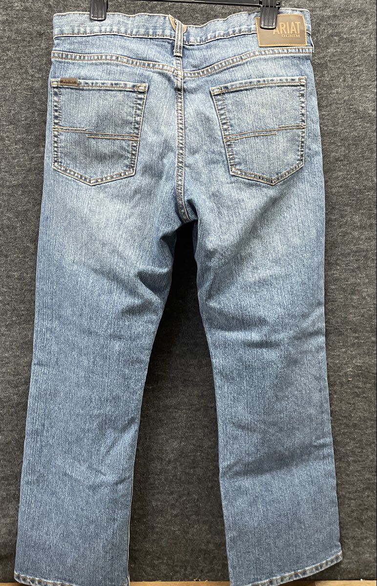 Ariat Men's M5 Straight Fit Straight Leg Jeans Blue Sz 35x30