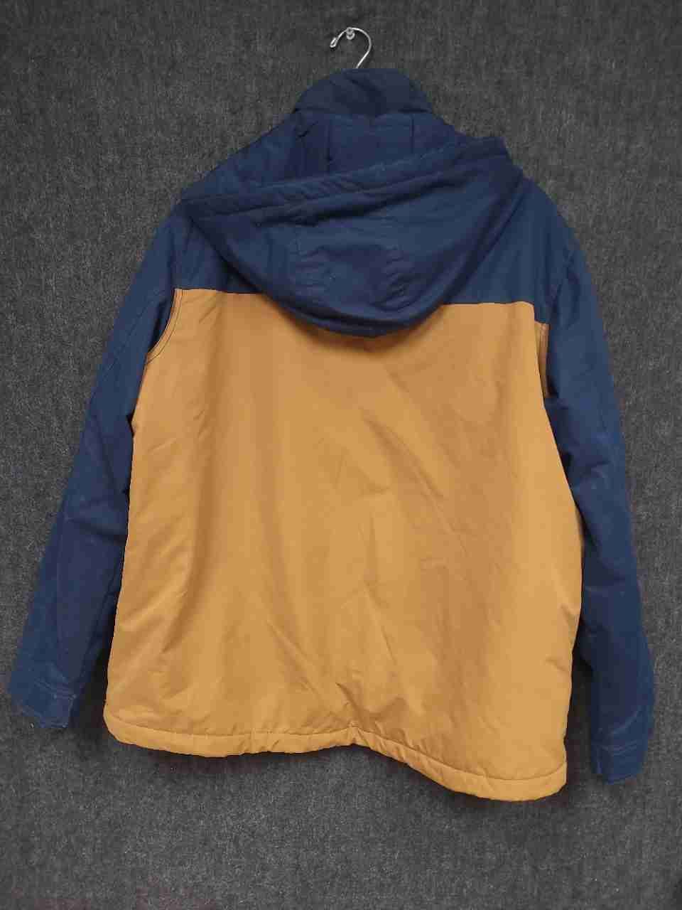 SwissTech Men's Blue Copper Penny Insulated Hooded Colorblock Jacket Size L
