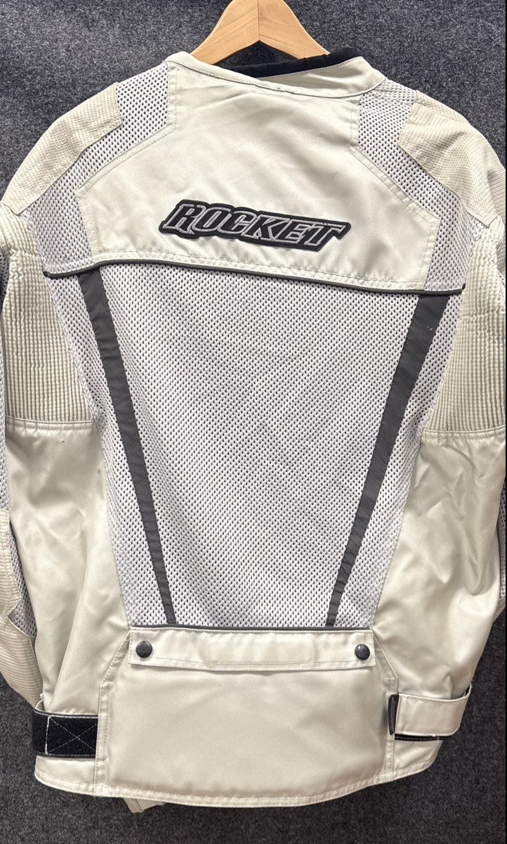 Joe Rocket Men's Phoenix Ion Mesh Motorcycle Jacket Silver Gray Size L