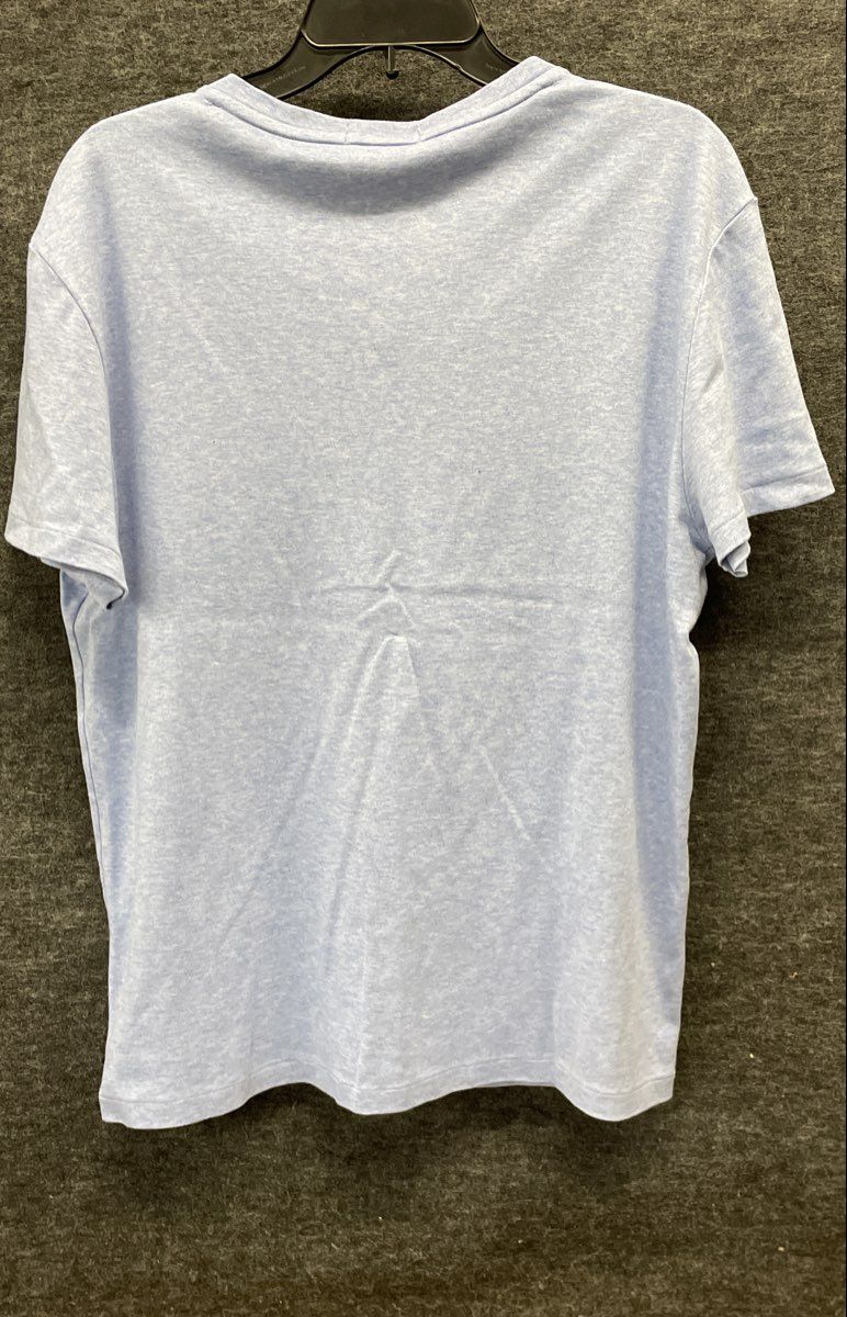 Polo Ralph Lauren Men's Light Blue Custom Slim Fit V-Neck Pony Logo T-Shirt Sz L