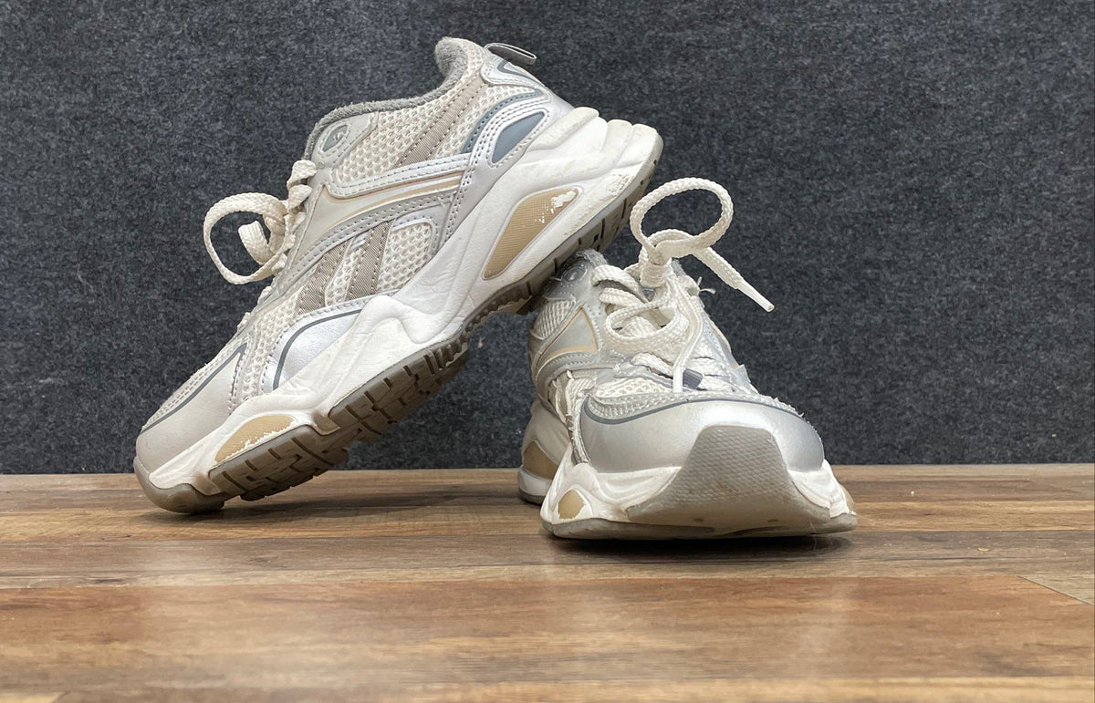 Reebok Royal Turbo Impulse White Grey Silver Sneakers Womens Size 8.5