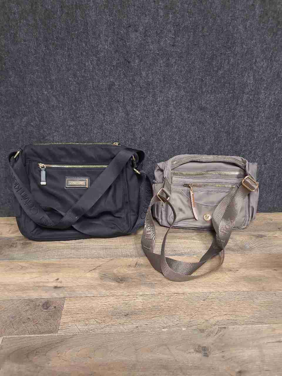 Calvin Klein Lily & Drew Nylon Crossbody Handbag Purse Lot of 2