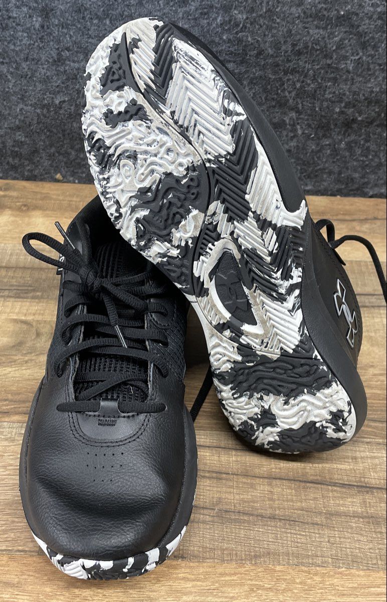 Under Armour Lockdown 7 Black White Basketball Sneakers Men's Size 9