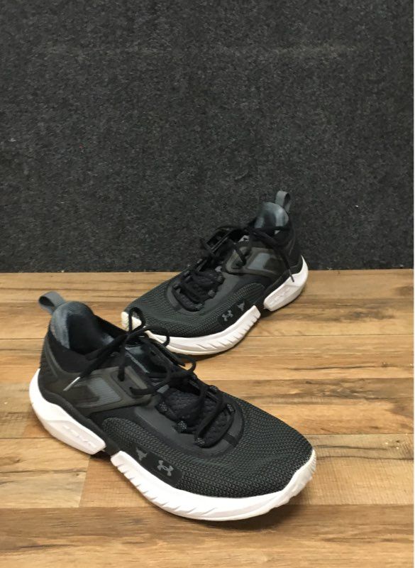 Under Armour Project Rock BSR 2 Black White Training Shoes Men's Size 13