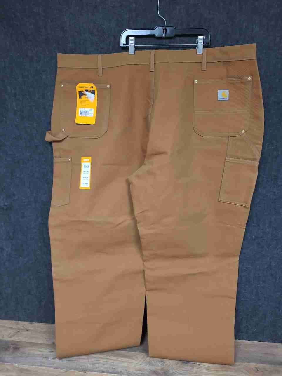 Carhartt Men's Brown B01-M Loose Fit Double Front Duck Work Pants NWT Sz 50x30