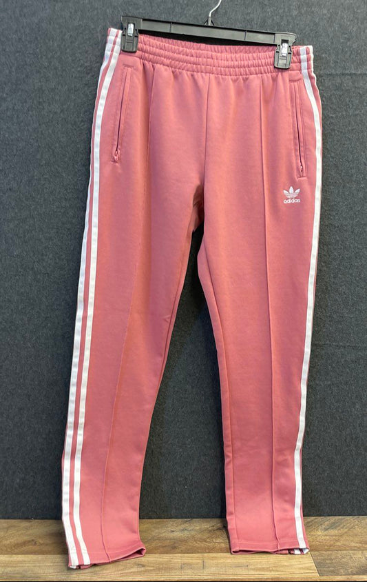 Adidas Originals Women's SST Track Pants Pink 3 Stripe Pintuck Sz S