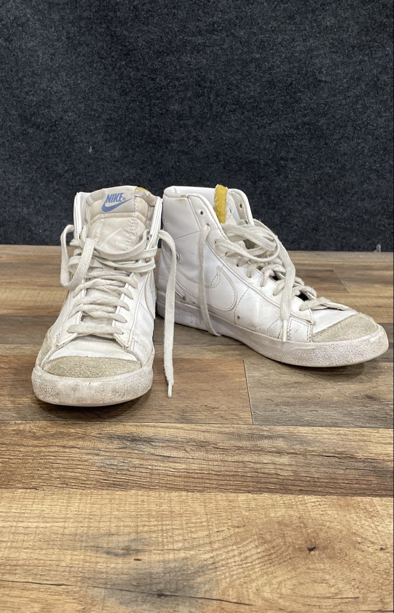 Nike Blazer Mid '77 Vintage White Blue High Top Sneakers Women's Size 7.5