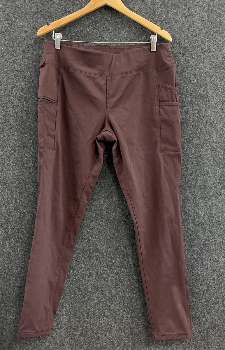 Carhartt Women's Force Fitted Lightweight Utility Leggings Brown Sz L